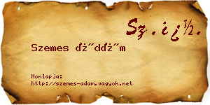 Szemes Ádám névjegykártya
