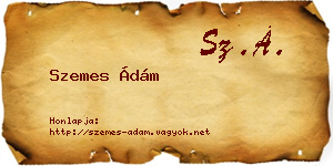 Szemes Ádám névjegykártya