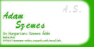 adam szemes business card